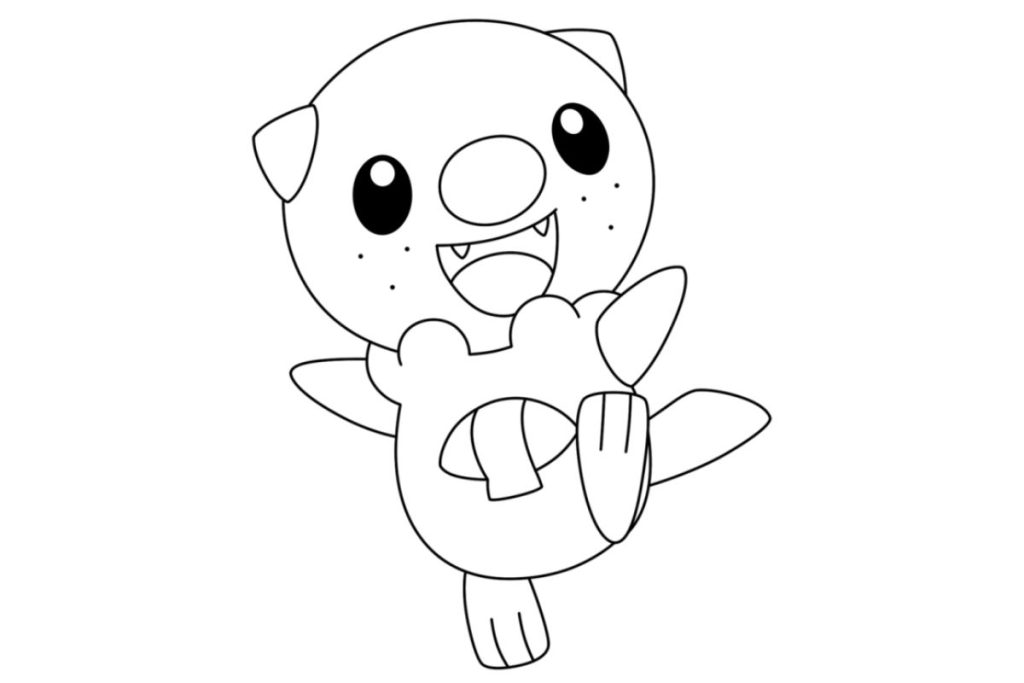 coloriage pokemon moustillon