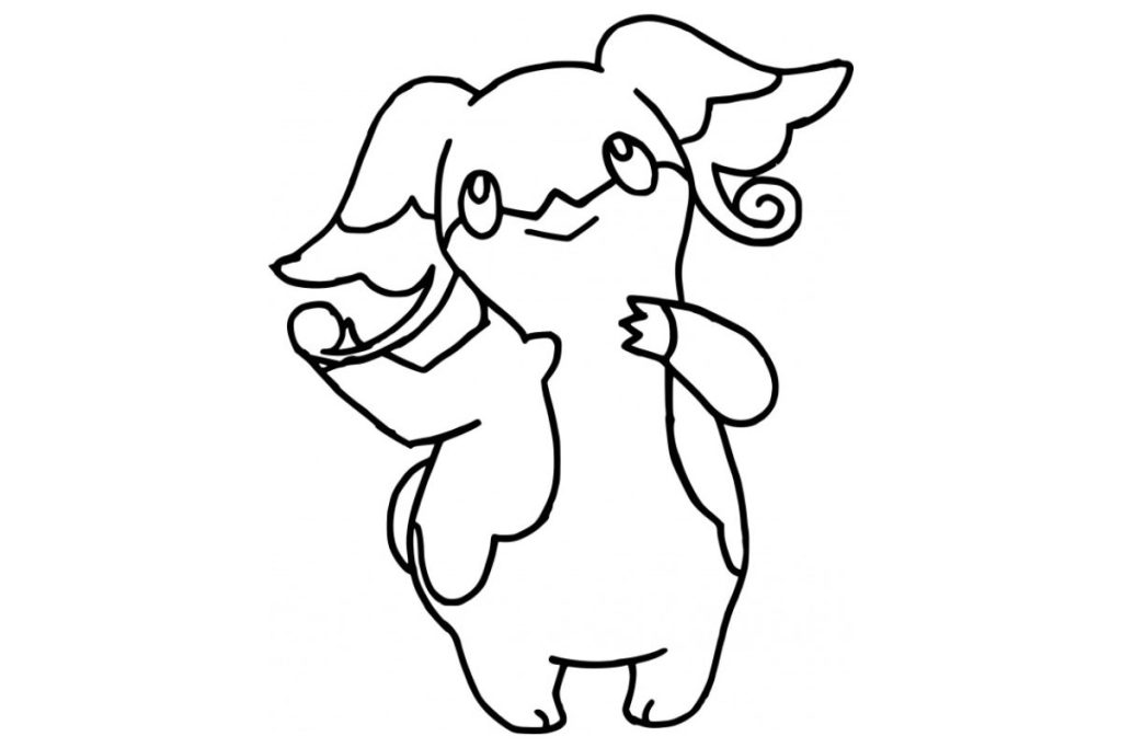 coloriage pokemon nanmeouie