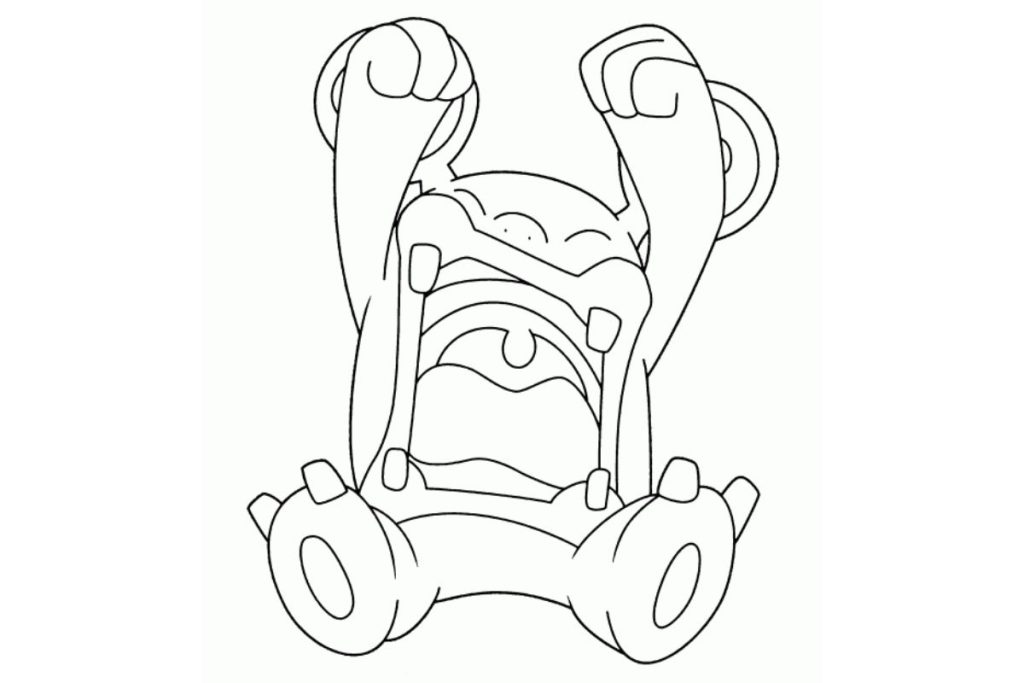coloriage pokemon ramboum