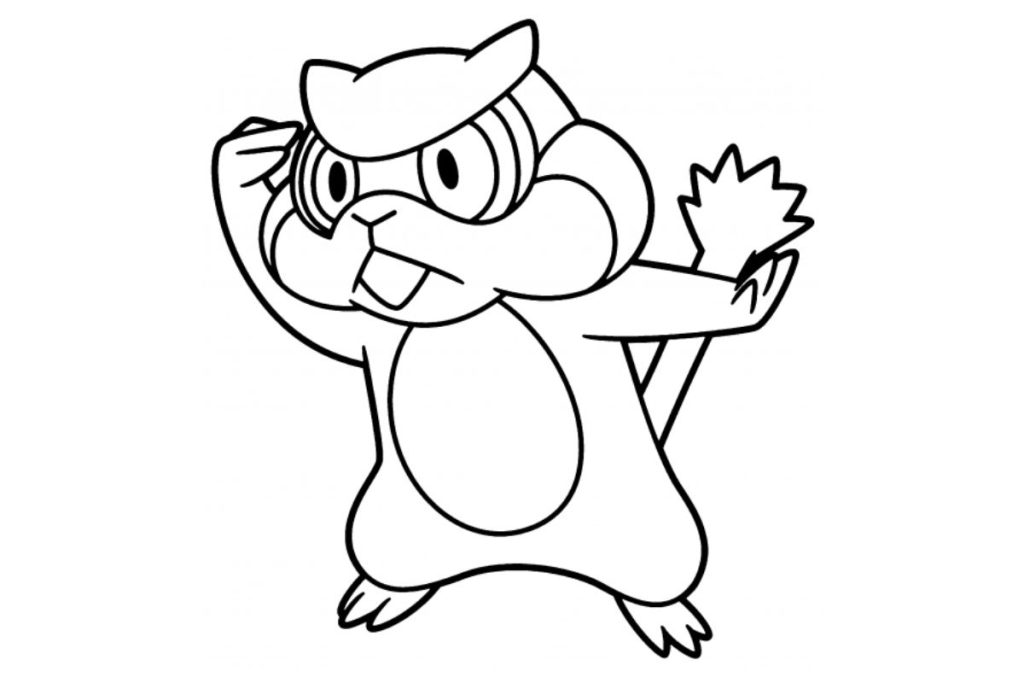 coloriage pokemon ratentif