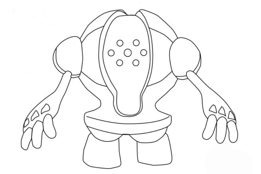 coloriage pokemon registeel