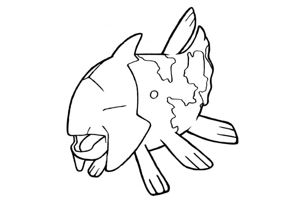 coloriage pokemon relicanth