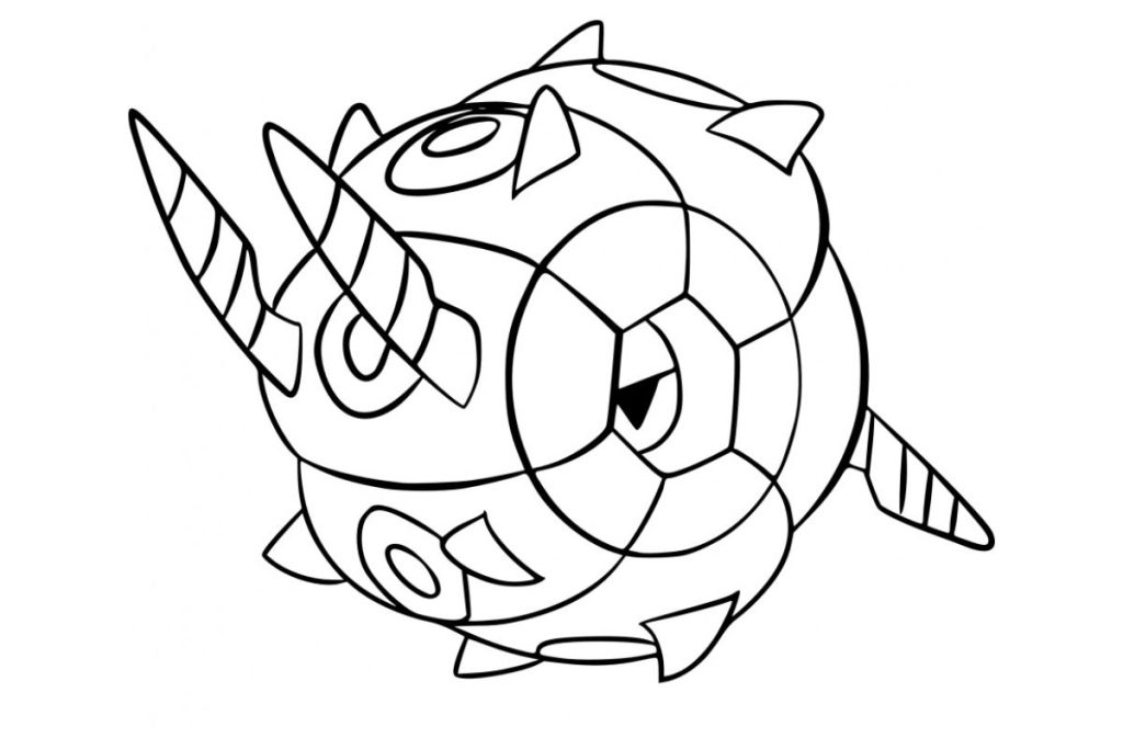 coloriage pokemon scobolide