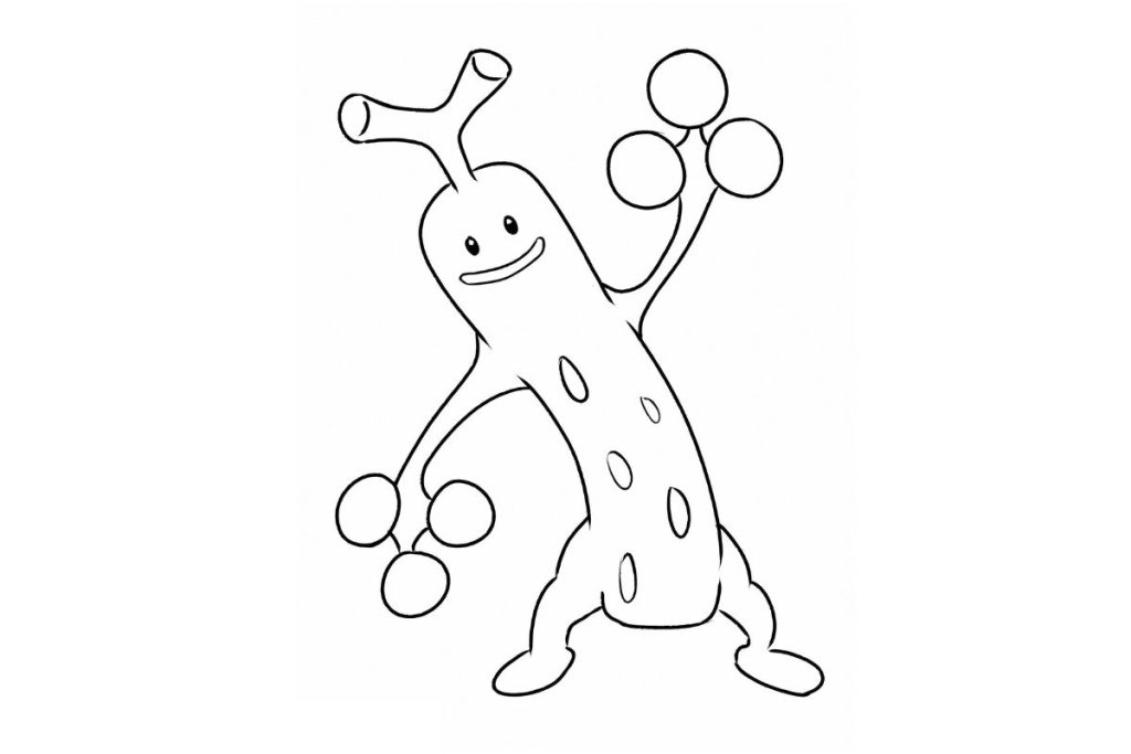 coloriage pokemon simularbre