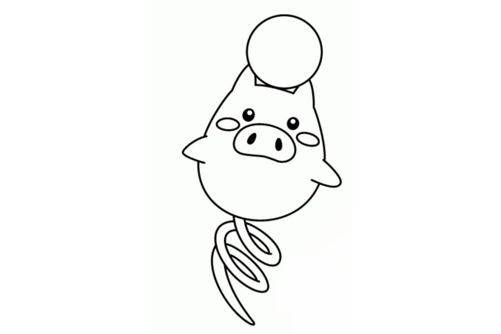 coloriage pokemon spoink