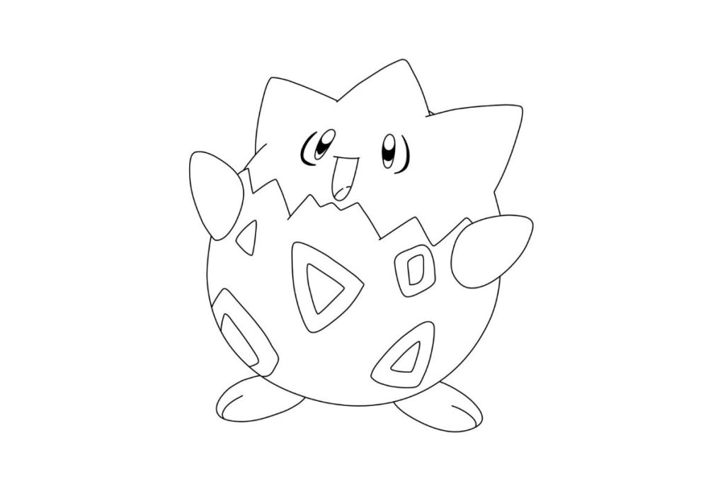 coloriage pokemon togepi