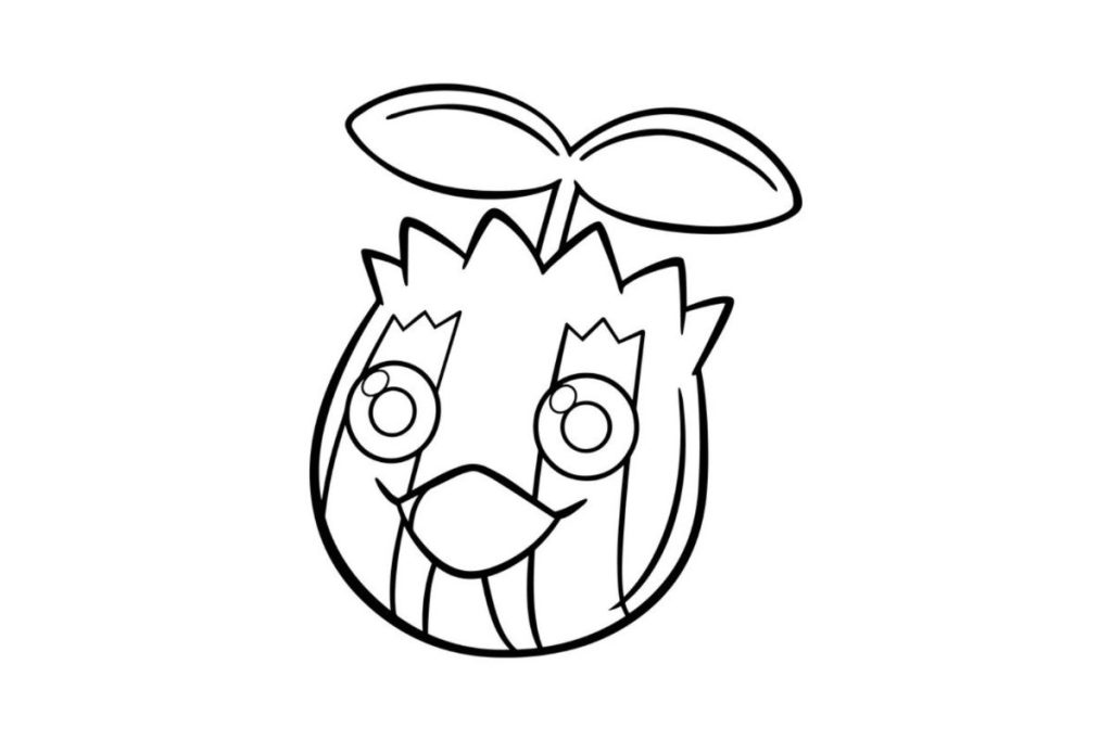 coloriage pokemon tournegrin