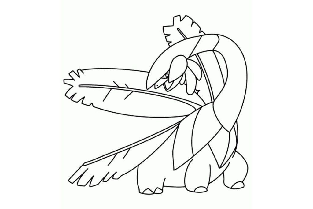 coloriage pokemon tropius