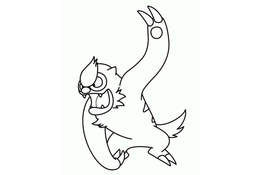 coloriage pokemon vigoroth