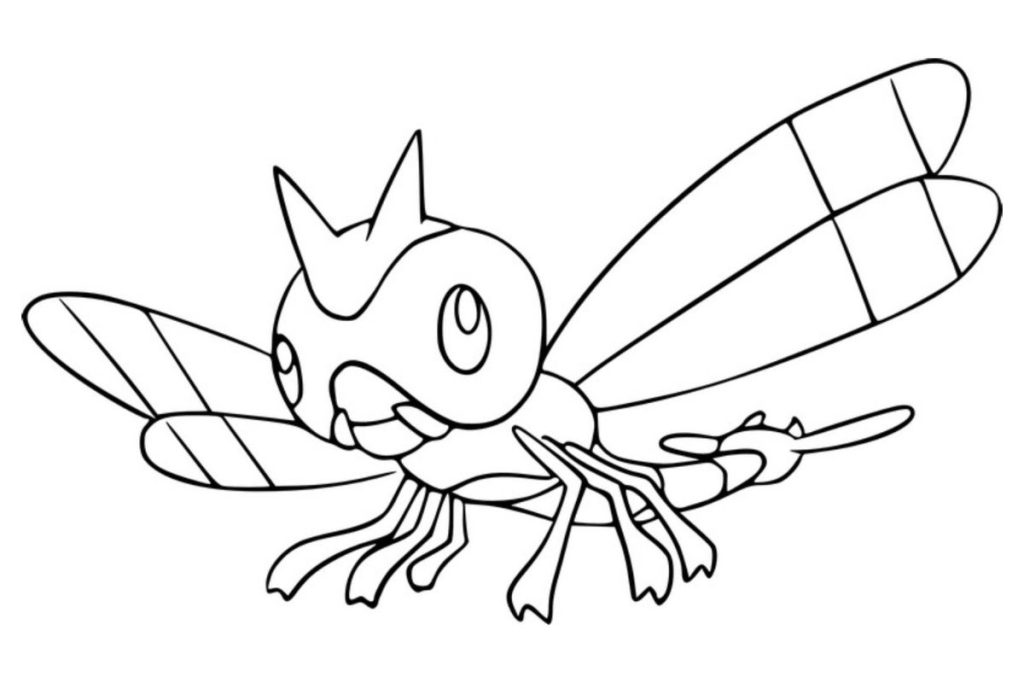 coloriage pokemon yanma