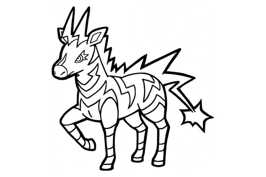 coloriage pokemon zeblitz