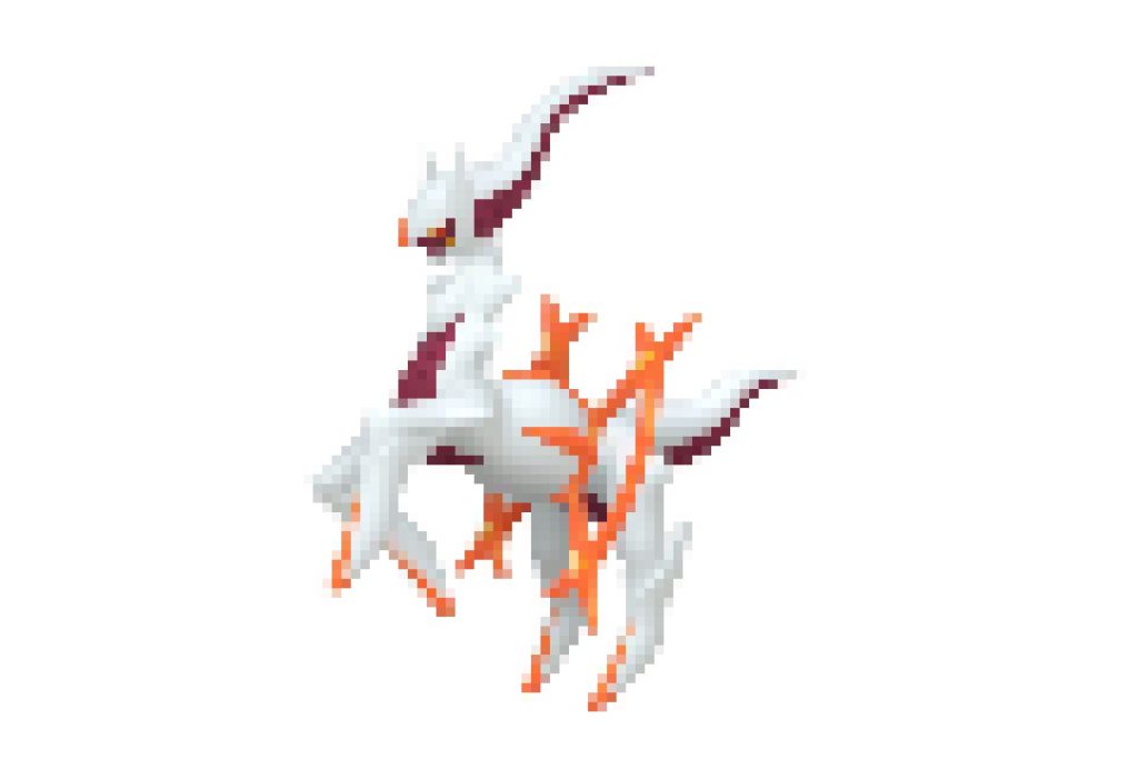 pixel art pokemon arceus feu