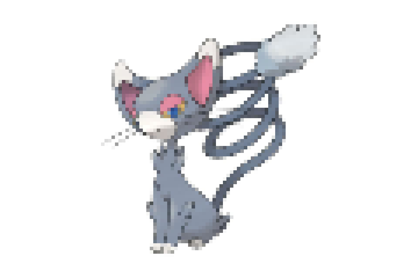Pixel Art Pokemon Chaglam | Modèle Coloriage Facile | Dessin à Imprimer