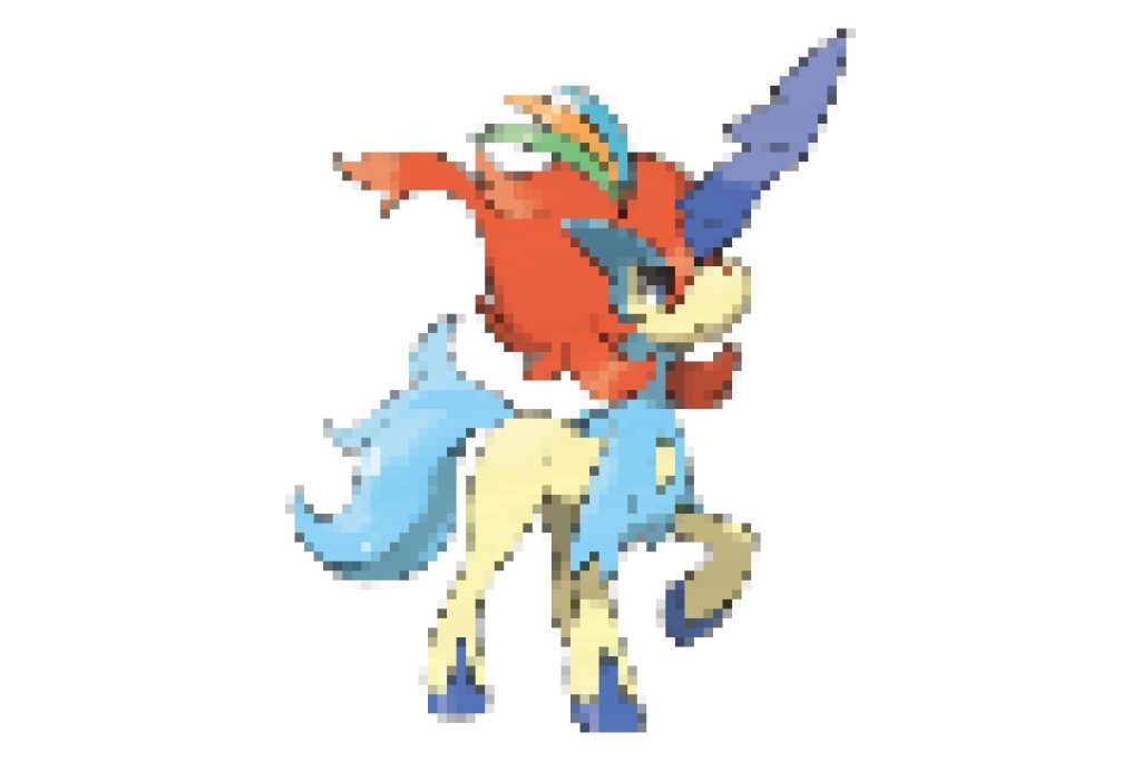 pixel art pokemon keldeo aspect décidé