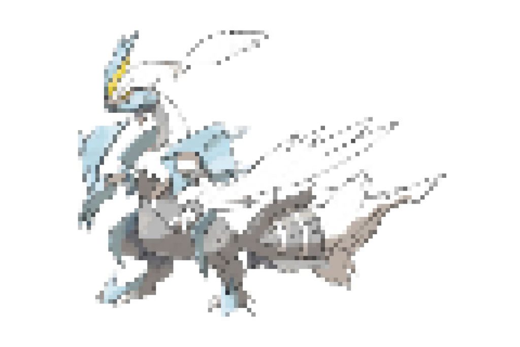 pixel art pokemon kyurem blanc