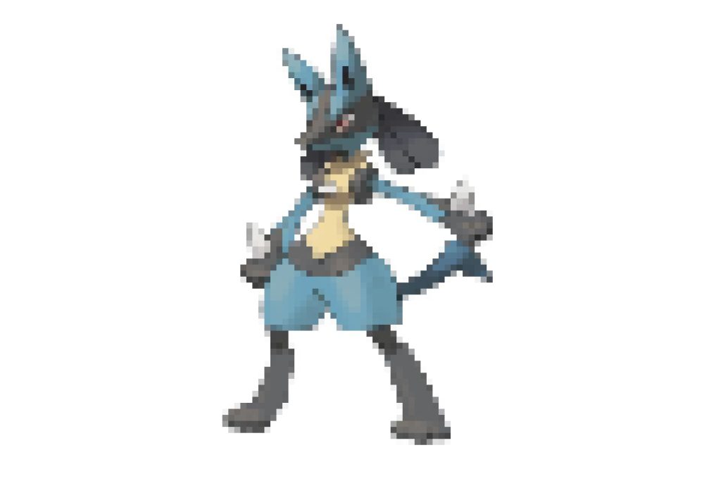 pixel art pokemon lucario