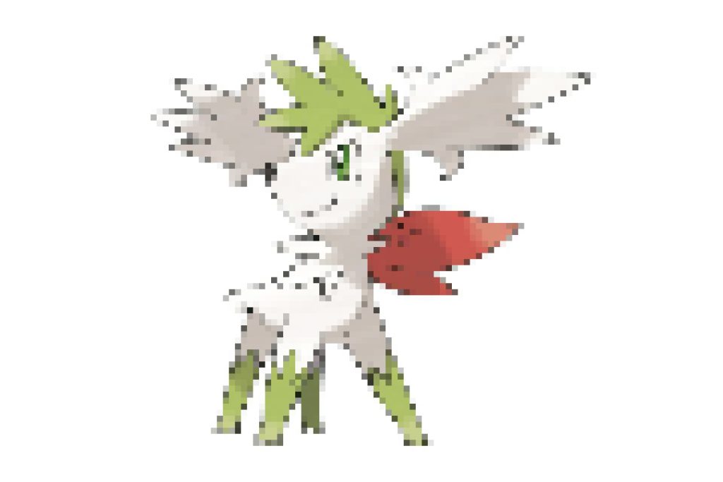 pixel art pokemon shaymin forme céleste