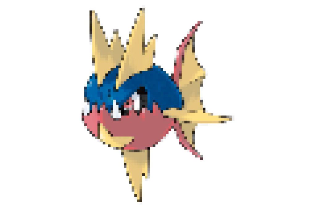 pixel art pokemon carvanha
