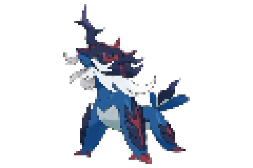 pixel art pokemon clamiral hisui