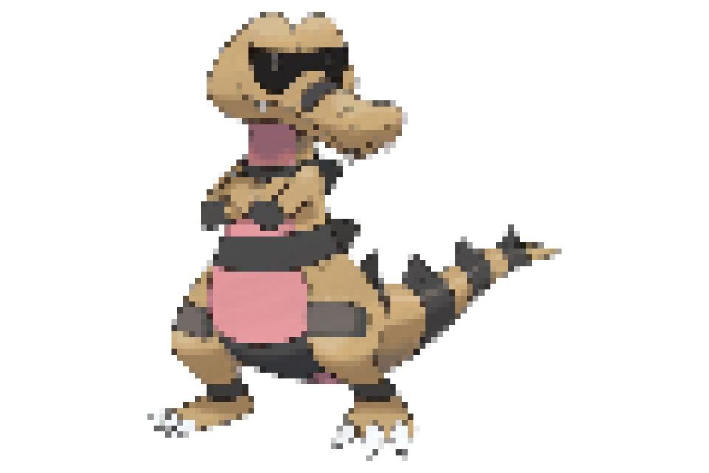 pixel art pokemon escroco