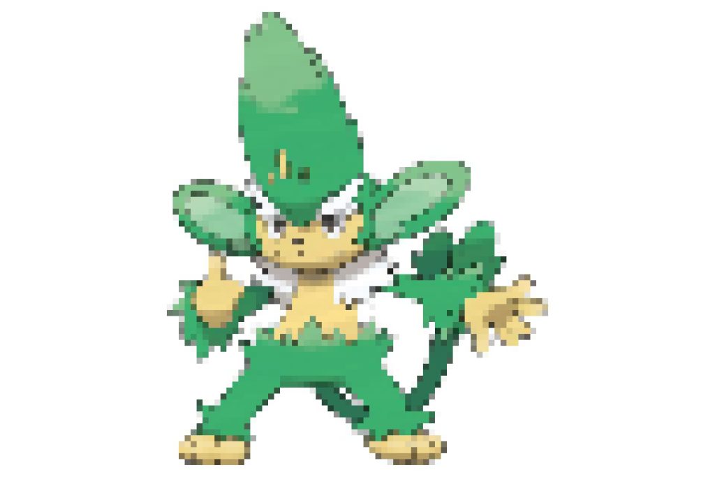 pixel art pokemon feuiloutan