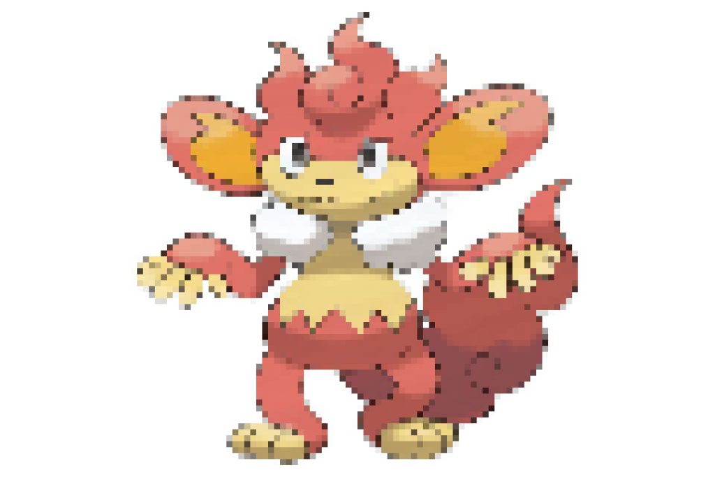 pixel art pokemon flamoutan