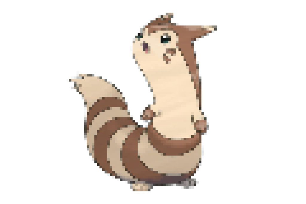 pixel art pokemon fouinar
