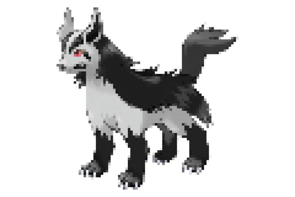 pixel art pokemon grahyena