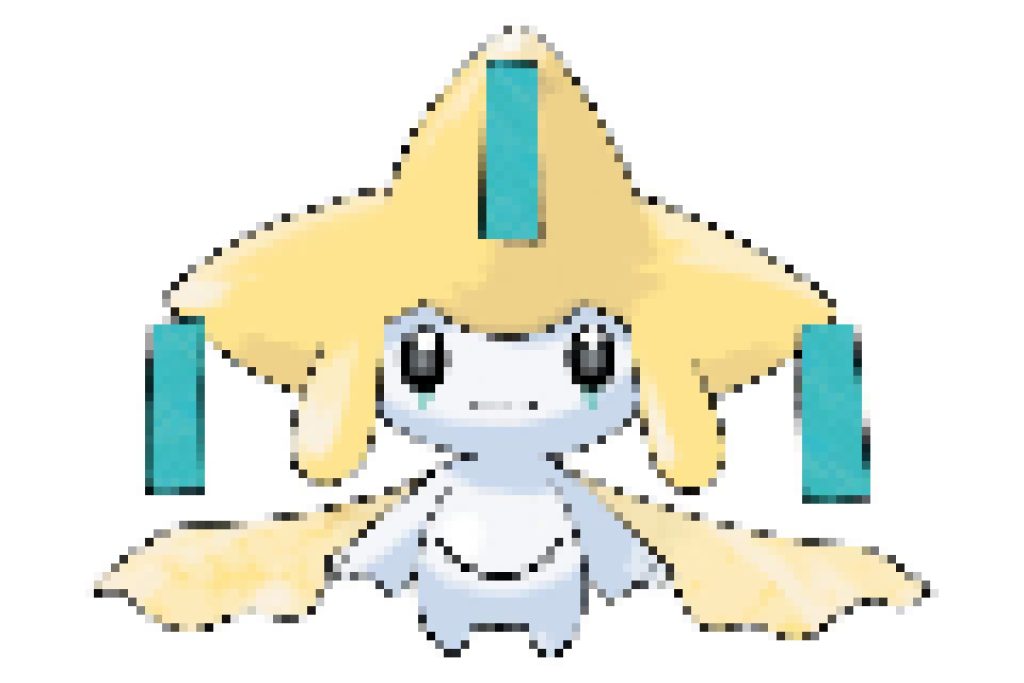 pixel art pokemon jirachi