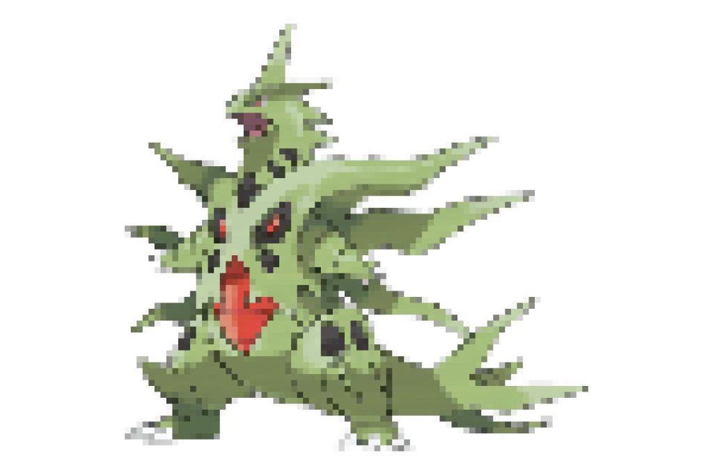 pixel art pokemon mega tyranocif