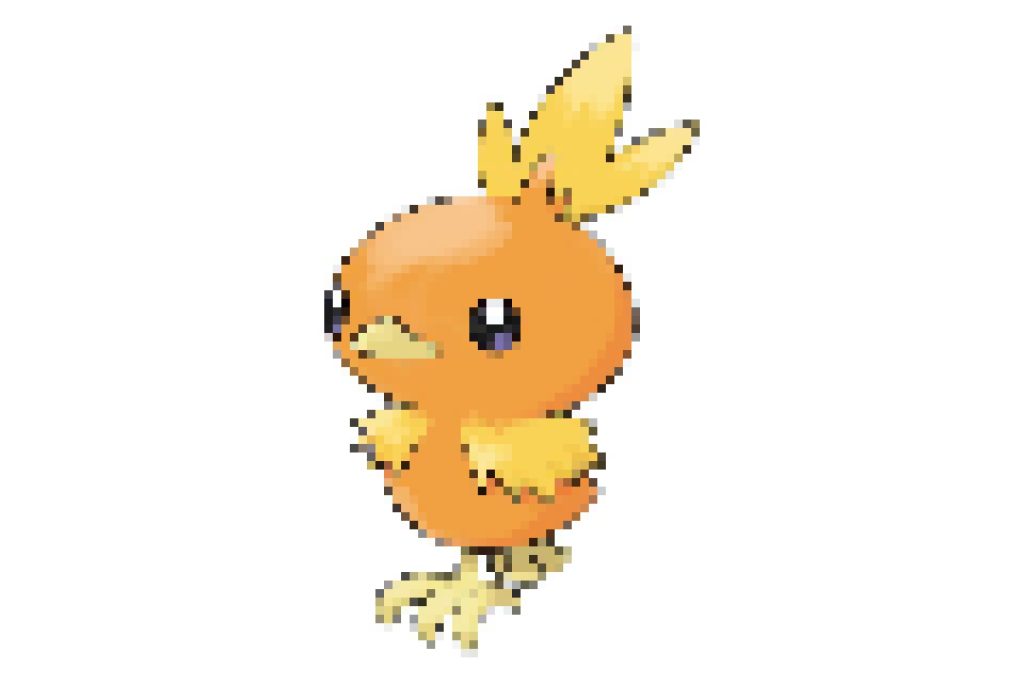 pixel art pokemon poussifeu