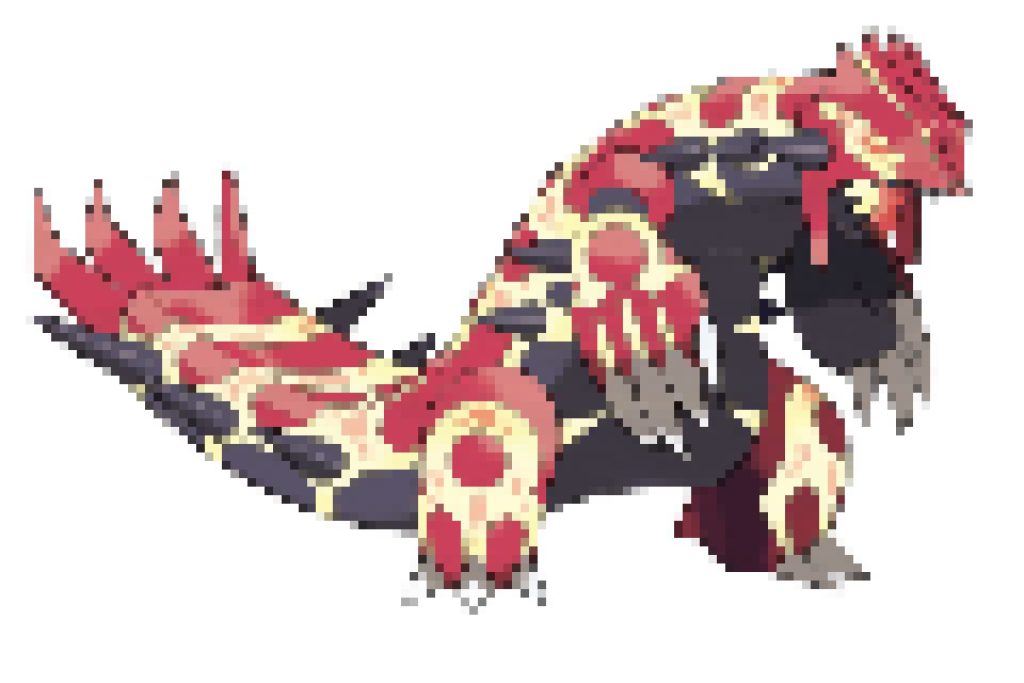 pixel art pokemon primo groudon