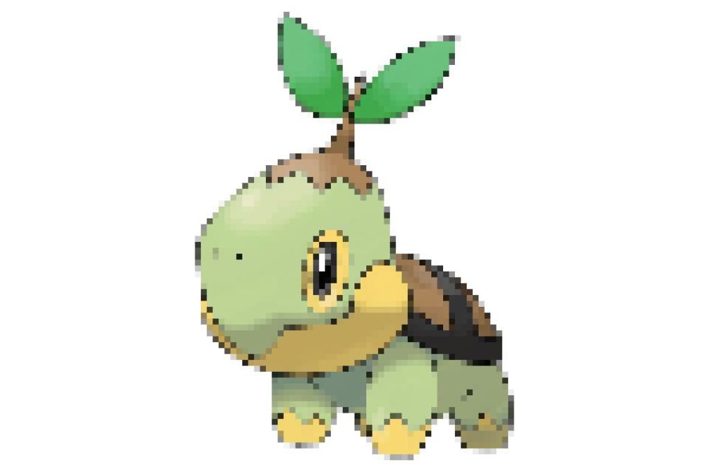 pixel art pokemon tortipouss