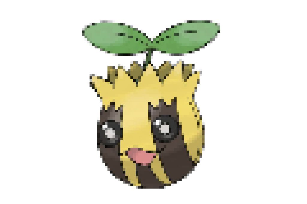 pixel art pokemon tournegrin