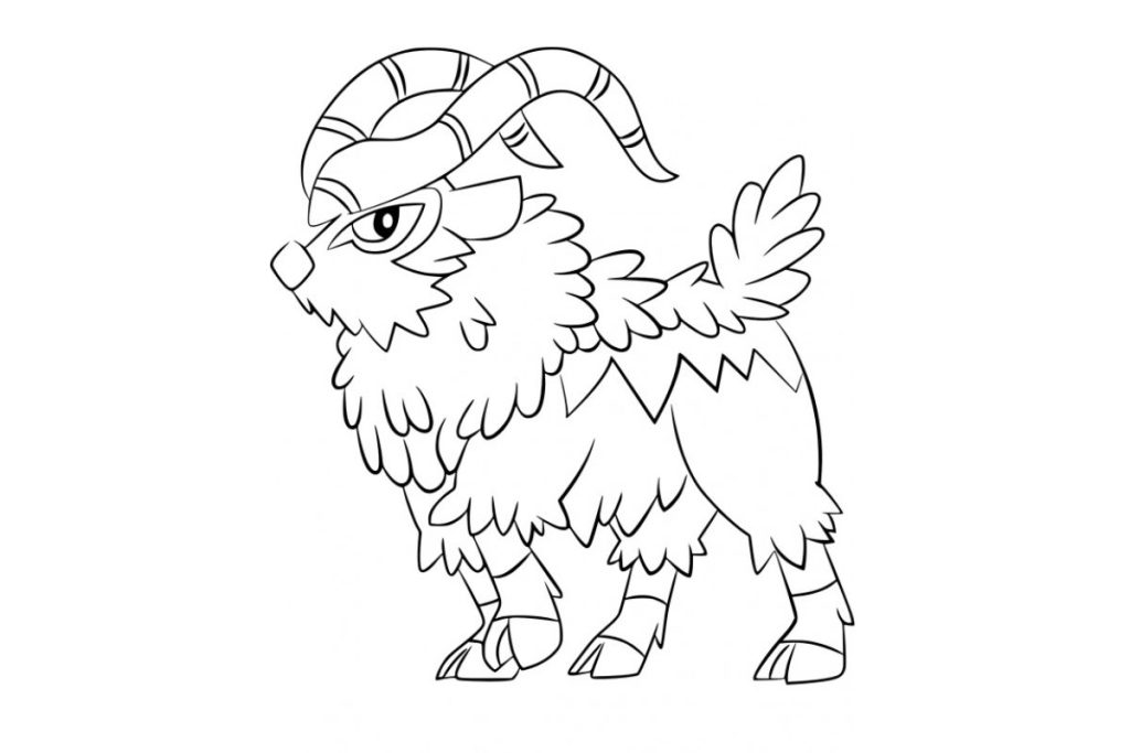 coloriage pokemon chevroum