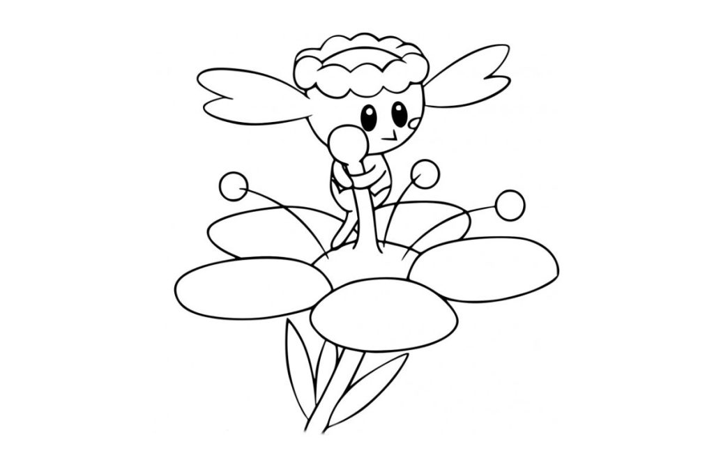 coloriage pokemon flabébé