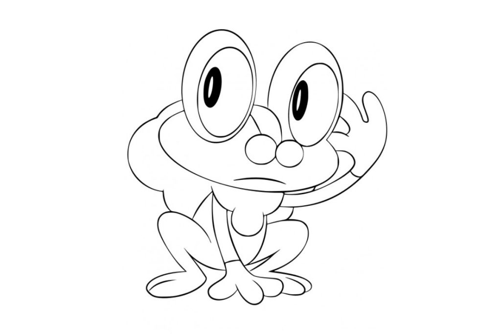 coloriage pokemon grenousse