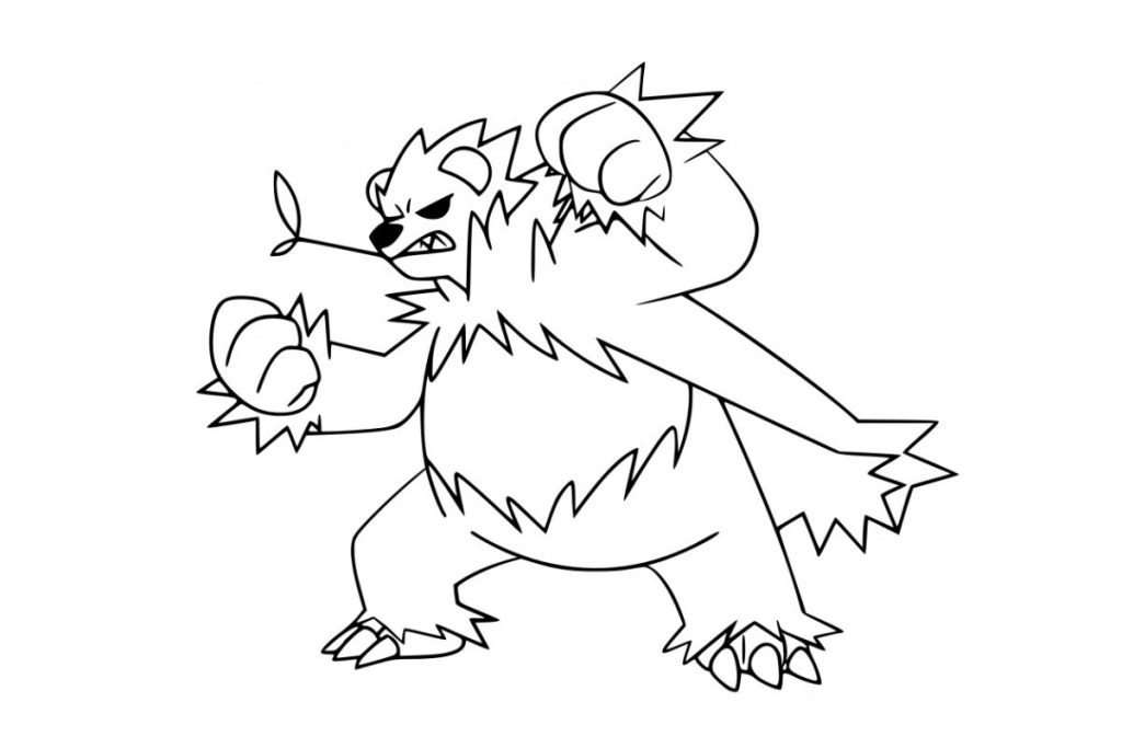 coloriage pokemon pandarbare