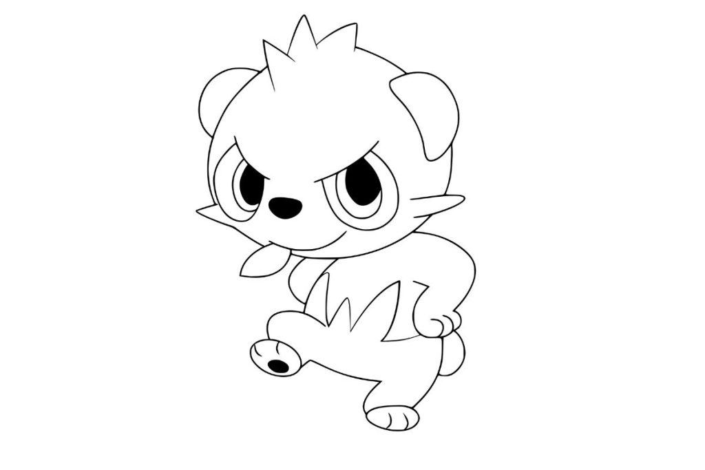 coloriage pokemon pandespiègle