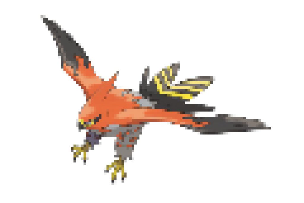 pixel art pokemon flambusard