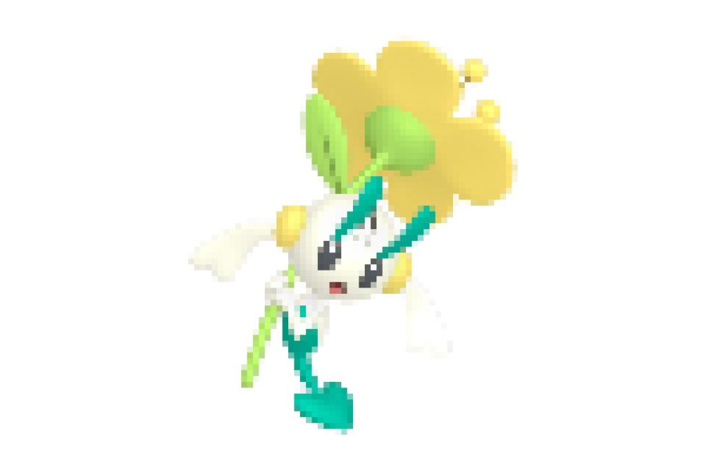 pixel art pokemon floette fleur jaune