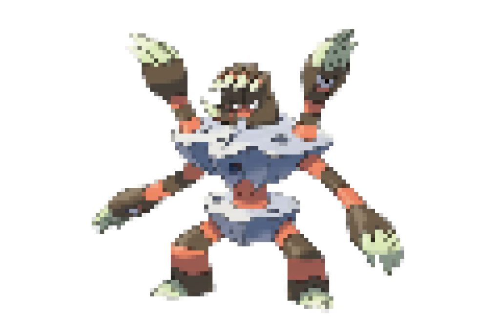 pixel art pokemon golgopathe
