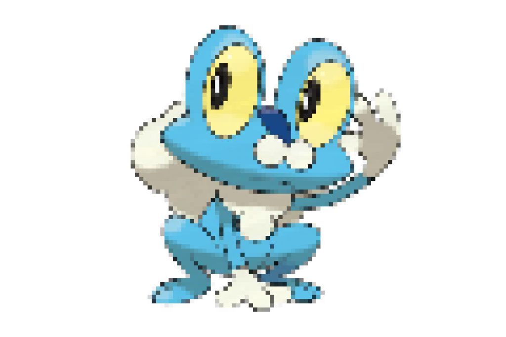 pixel art pokemon grenousse