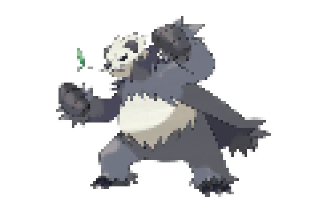 pixel art pokemon pandarbare
